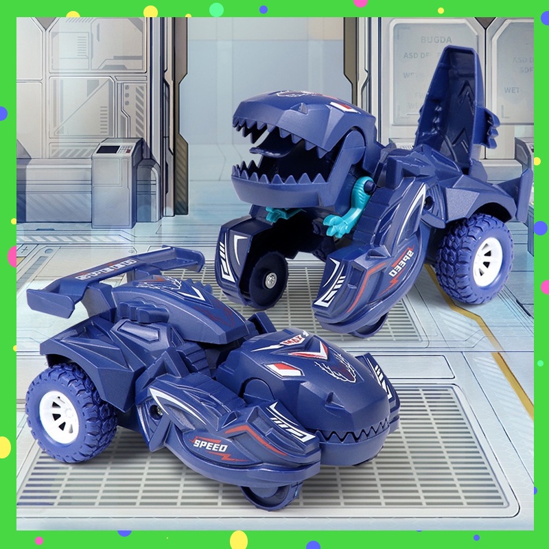 ✨門市現貨✨恐龍變形車 兒童玩具 慣性滑行車 模恐龍形態玩具 爆款玩具 秒發