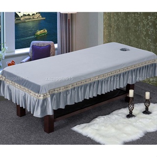 荷蘭絨 純色 加厚 帶洞 美容床單 美容院 床用 spa 按摩推拿所 床上用品#zxcapple615