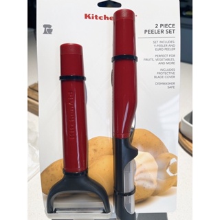 KitchenAid經典紅系列-削皮刀2件組(經典紅)