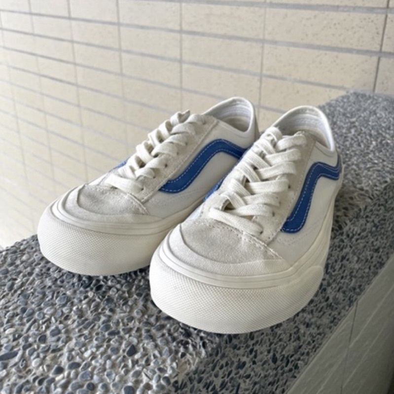 VANS 韓國限定Style 36 Decon SF 米白/藍線