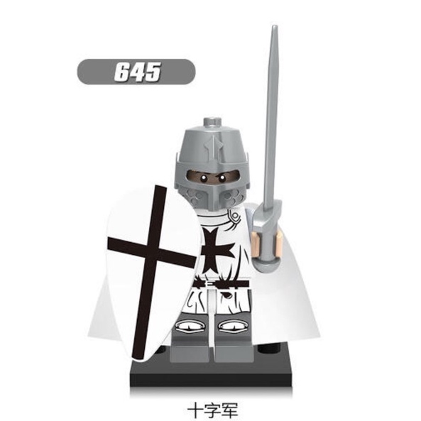 欣宏 十字軍 641 可LEGO相容 中古 戰爭 羅馬 騎士 人偶 樂高人