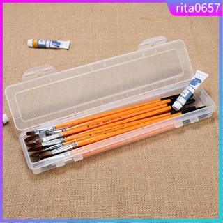 Solid Plastic Transparent Pen Box Stationery Storage Box Stu