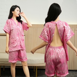【臺灣公司貨】美容院按摩院 開背按摩服 艾灸服純棉 前後開扣理療服 艾灸衣服開衫 係扣開背刮痧 酒店旅館浴袍針灸服按摩