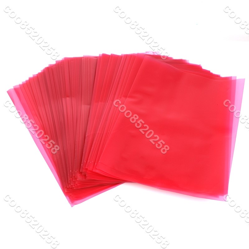 （五金）防靜電粉紅色PE袋平口袋 Pcb板包裝袋電子產品設備袋100個/包薄款coo8520258