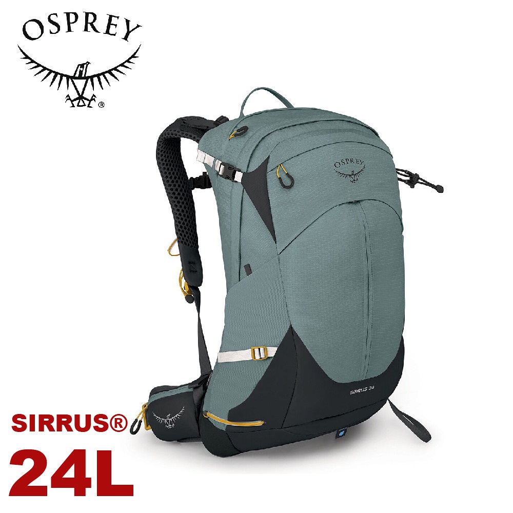 【OSPREY 美國 Sirrus 24L 登山背包《石蓮綠》】自助旅行/打工旅遊/登山/健行