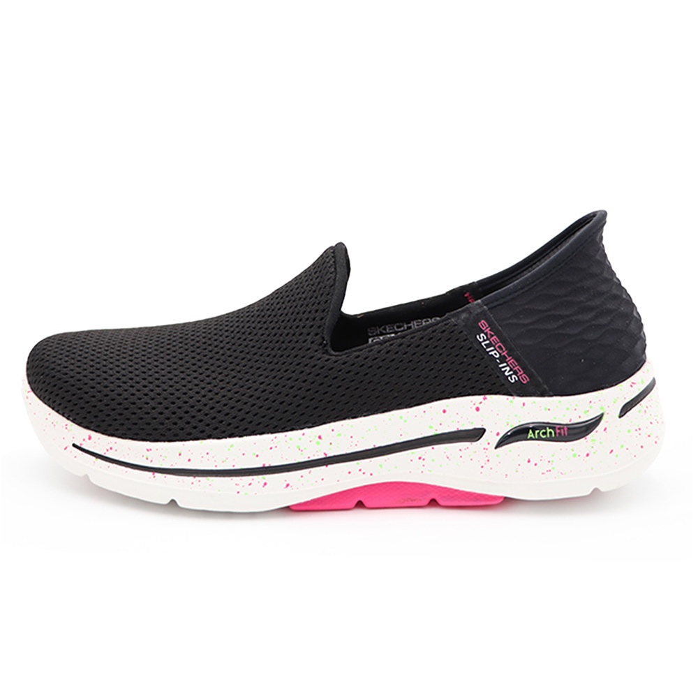 Skechers GO WALK  黑粉 足弓支撐 瞬穿科技 健走鞋 女款 J1731【124888BKHP】