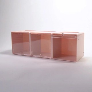 T-Fence 防禦工事 粉紅 袖珍 收藏 收納 展示盒 三入 NO.H4342【新竹皇家 TF-RC-CBPK-0】