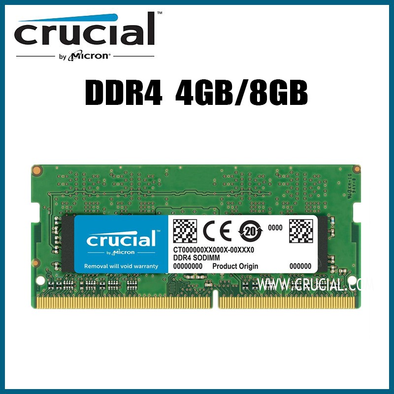 ✶Crucial DDR4 4GB 8GB 筆記本 RAM SODIMM 2400Mhz 2666MHz 213