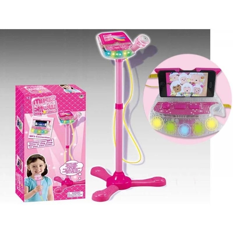 兒童卡拉OK 麥克風 玩具 伴唱機 可接手機或MP3 【CF122238】