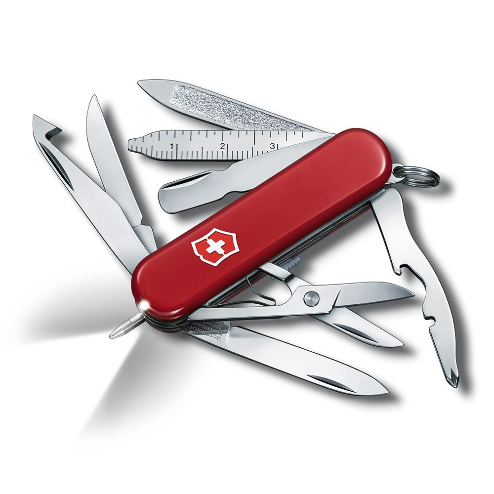 VICTORINOX 瑞士維氏迷你16用冠軍LED燈瑞士刀-紅 06386