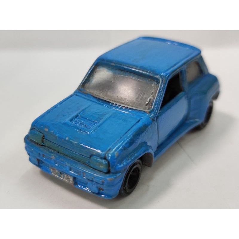 日本製 藍盒 TOMICA TOMY No. F25 Renault 5 Turbo 重塗藍漆 雷諾