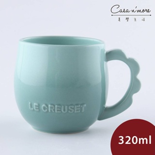 Le Creuset 蕾絲花語系列 馬克杯 咖啡杯 茶杯 陶瓷杯 320ml 悠然綠