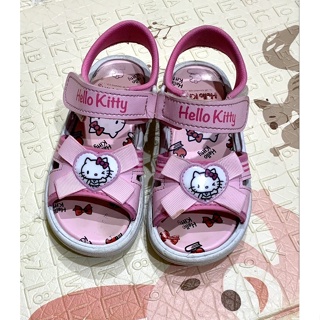 降⬇️Hello Kitty 女童涼鞋 二手17號 台灣製童鞋
