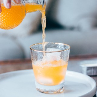 LIGHT HOMEins韓風冰拿鐵咖啡杯 拉花單品咖啡杯 復古玻璃杯 高顏值檸檬水杯#預購#要開超取請聊聊我