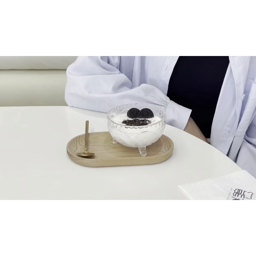 LIGHT HOME復古浮雕ins風玻璃甜品碗冰淇淋碗雪糕奶昔碗楊枝甘露糖水碗套裝#預購#要開超取請聊聊我