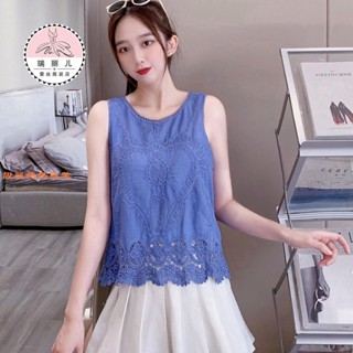 靚麗媽媽服裝 純棉無袖吊帶背心 t恤女夏季純色外穿寬松ins潮坎肩內搭打底上衣潮