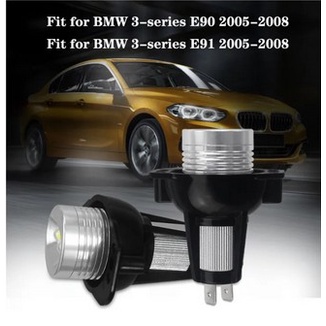 [帕科] LED寶馬日行燈適用于03-08款E90 E91 40W白光 紅光 藍光天使眼320i 325i光圈燈泡行車燈