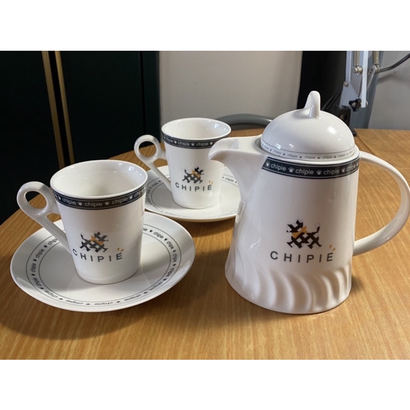 CHIPIE 咖啡杯 茶杯 泡茶組 下午茶組（二手）1壺2杯2盤