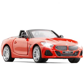 模型車 1:30模型車 BMW-Z4模型車 M40I敞篷跑車模型 玩具車 閤金車模 兩開門聲光迴力模型車 節日禮物