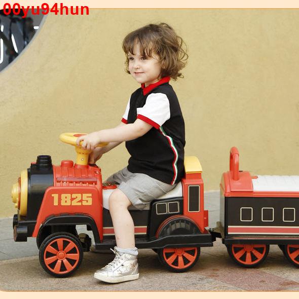 2🌹#爆款##熱銷#兒童電動小火車可坐人寶寶電動車玩具男女孩四輪汽車雙人遙控玩具