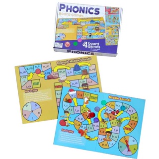 英語自然拼讀桌遊phonics board games單詞拼讀遊戲英語教具