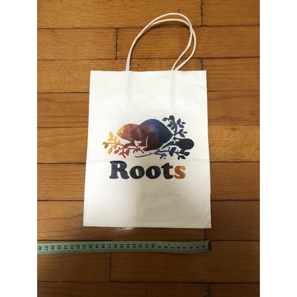 全新 roots紙袋(小)