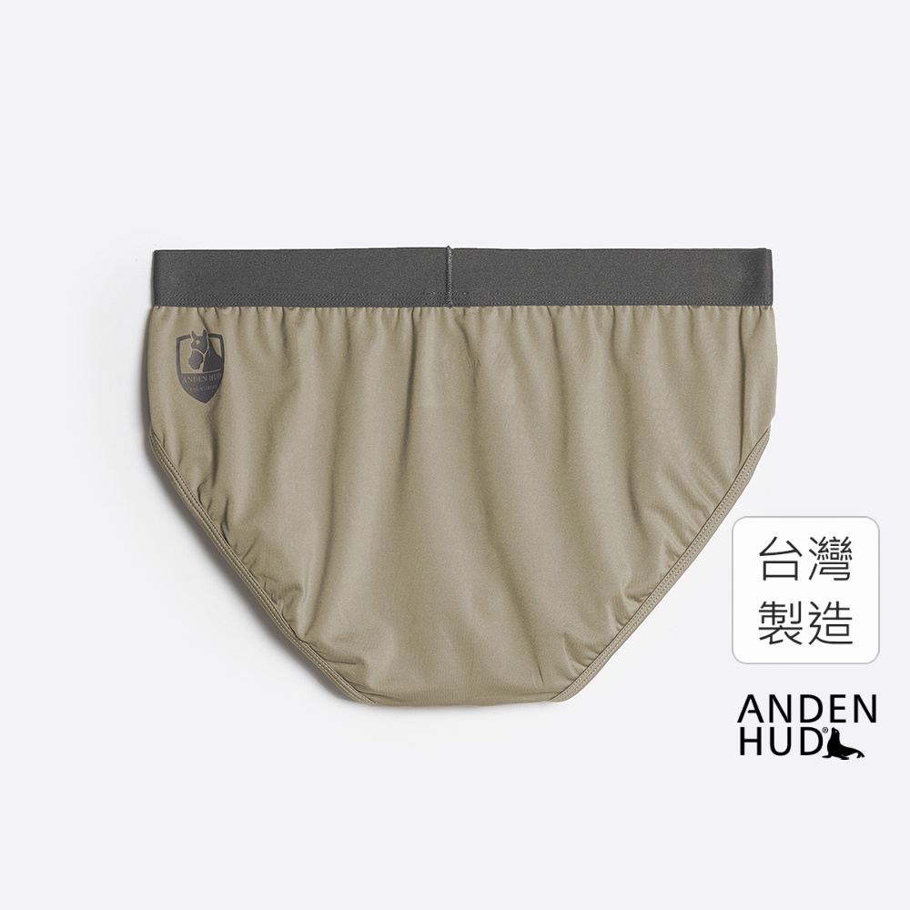 【Anden Hud】男款_吸濕排汗機能系列．腰帶三角內褲(塞納卡其-馬術) 台灣製