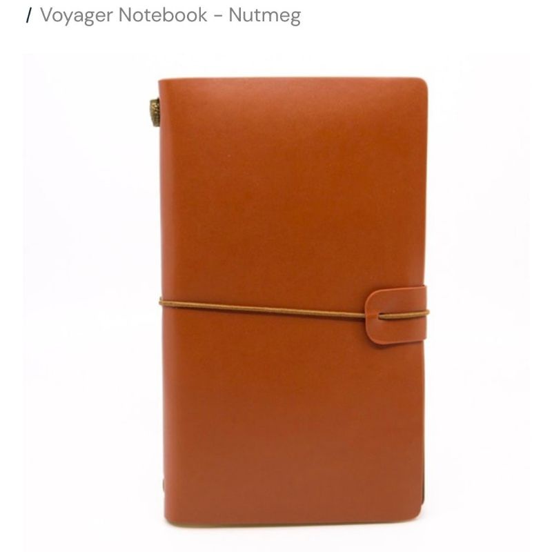 ［低於五折］精裝皮面筆記本.肉荳蔻航海者筆記本.Nutmeg Voyager Notebook 可當禮品收藏自用