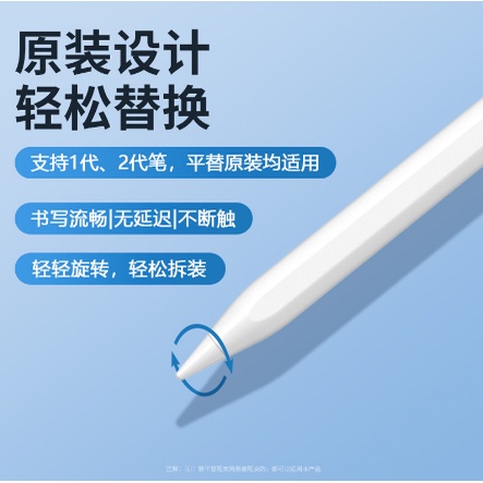 台灣出貨 適用蘋果一代二代筆尖套 apple pencil電容筆筆頭替換ipencil蘋果筆尖套 觸控筆尖套