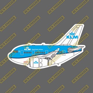 荷蘭皇家航空 KLM Q版 空中巴士 A330 飛機造型 防水3M貼紙 尺寸88mm