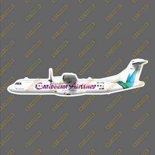 加勒比航空 蜂鳥 ATR72 擬真民航機3M貼紙 防水 尺寸165MM