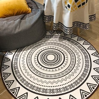 圓形地毯北歐輕奢純色客廳毯衣帽間客廳臥室吊籃椅通用耐臟可水洗