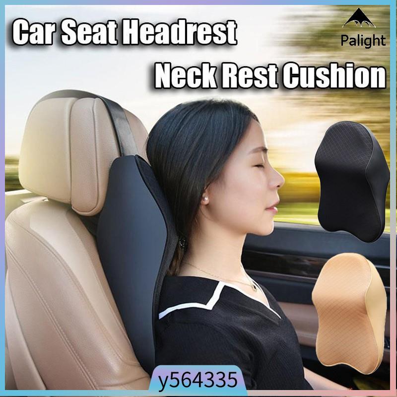 Car Seat Headrest Neck Rest Cushion 3D Memory Foam Soft Brea