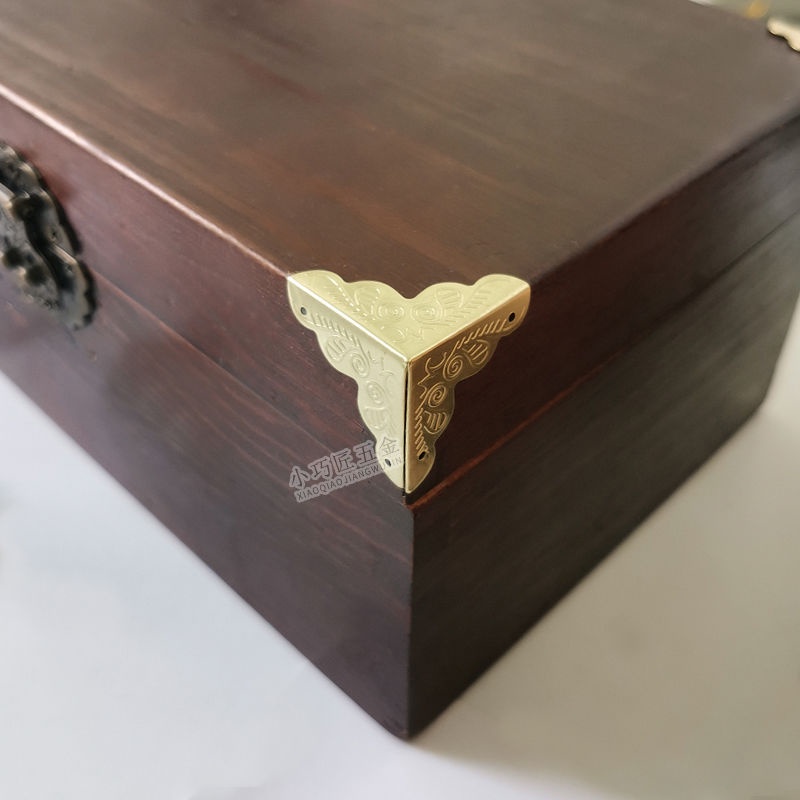 [滿159發貨]【8個】古典蜜蜂包角木盒護角酒盒邊角首飾盒裝飾角禮盒角碼配件 螺絲五金配件