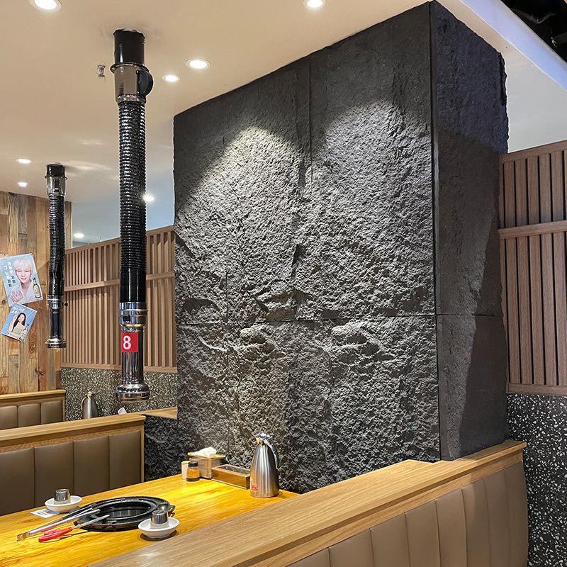 PU石皮板背景墻仿蘑菇石pu石材輕質文化石外墻巖板3D立體文化磚墻訂金