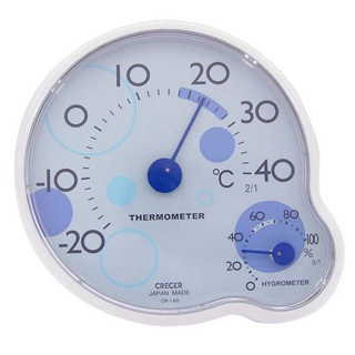 《好康醫療網》CRECER溫濕度計(日本原裝)溫度計/濕度計/溼度計/溫溼度計CR-140(藍色)