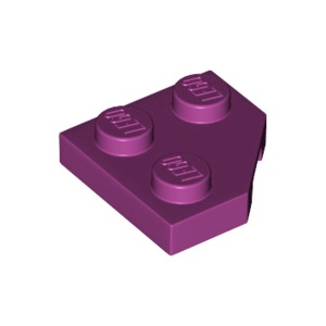 [樂磚庫] LEGO 26601 楔形 平版型 洋紅色 2x2 6249742