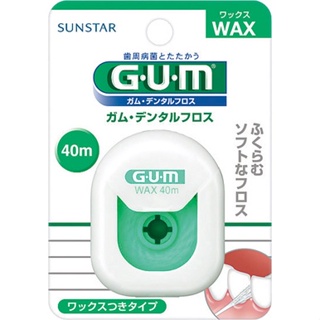 GUM 牙周護理牙線(含蠟膨脹型)40m【Tomod's特美事】