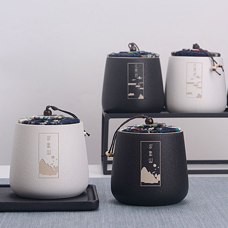 陶瓷茶葉罐密封中小號存茶罐儲物罐禮盒茶葉包裝logo定制禮品批發