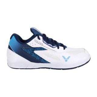 VICTOR 男專業羽球鞋-3E( 訓練 運動 羽毛球 U型楦 勝利「VG111-AB」 珠光白深藍
