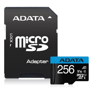 威剛 adata premier microsdxc uhs-i (a1) 256gb 記憶卡 附轉卡 藍卡