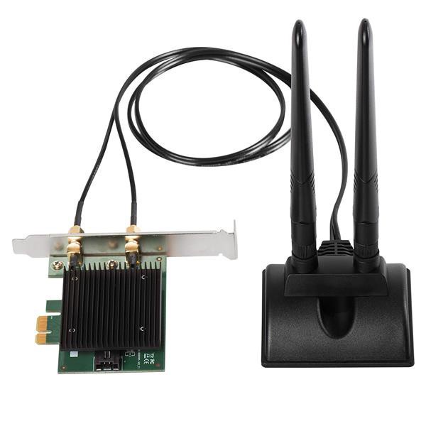 EDIMAX 訊舟 EW-7833AXP AX3000 無線網路卡 PCIe 藍牙 Wi-Fi 外接式天線 網卡 短檔版