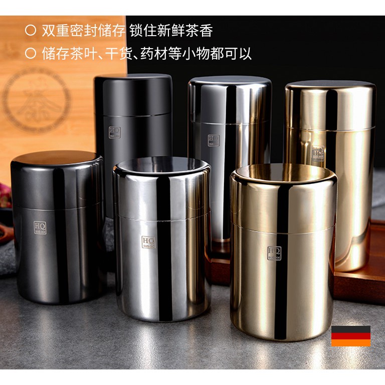 小資~304不銹鋼裝茶葉罐可攜式小茶罐旅行隨身小號密封桶茶盒防潮鐵盒 304不銹鋼 30個起罐身