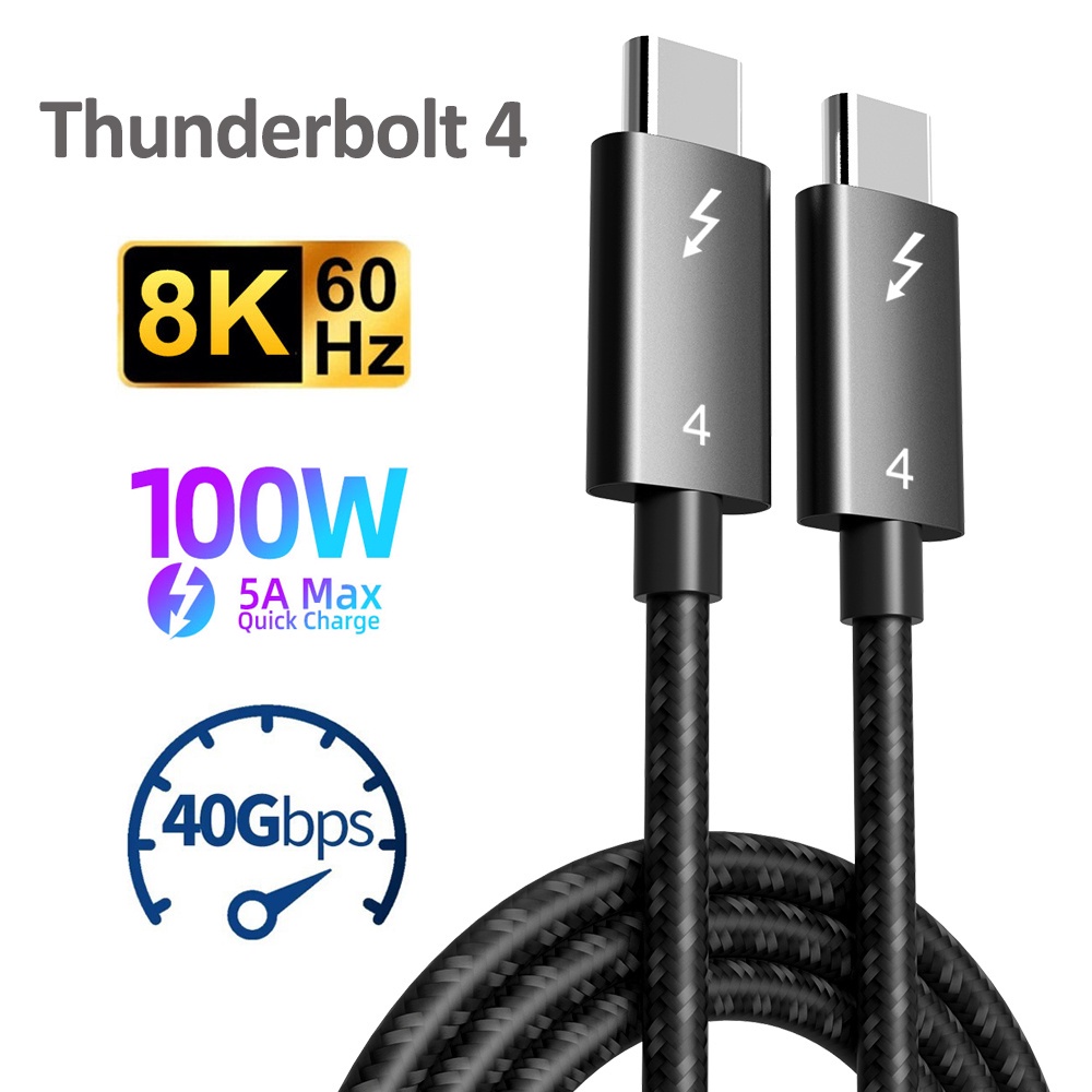 ♭Usb C 轉 USB Thunderbolt 4 Type C 電纜 USB4 PD 100W 40Gbps