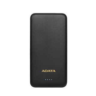 ADATA威剛 T10000 輕薄時尚行動電源10000mAh-經典黑(尺寸:約L13.5xW6.7xH1.5cm) 墊腳石購物網