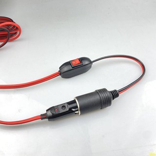 點煙器插頭 母座延長線 車用大功率 純銅 加粗 帶開關 12v24v 通用電源線