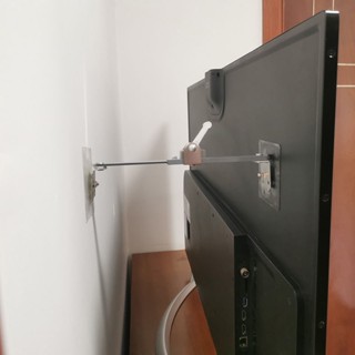 好物實用精選##電視防倒神器免打孔液晶顯示器前後防傾倒兒童貓電視機防摔固定器