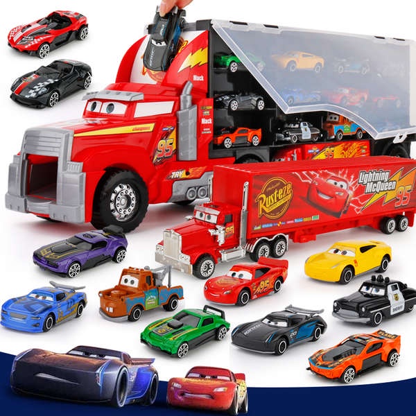 賽車總動員汽車麥大叔貨櫃車兒童合金玩具車仿真閃電麥昆玩具男孩
