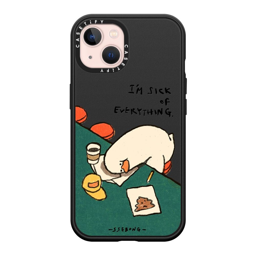 CASETiFY 保護殼 iPhone 13 Mini/13/13 Pro/13 Pro Max I'm sick of everything by SSEBONG 人生好難厭世小鴨