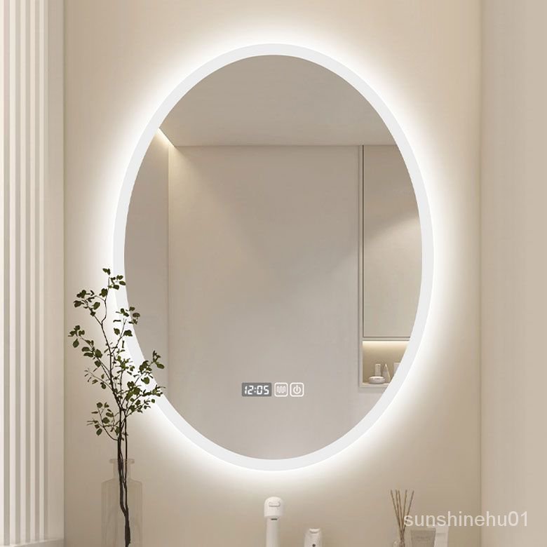 現貨/免運 智能浴室鏡帶燈LED觸摸屏藍牙壁掛式衛生間防霧鏡子梳妝臺補光鏡